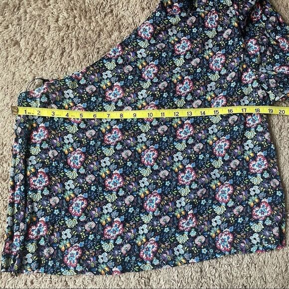FRAME Floral One-Shoulder Blouse L - Picture 15 of 15
